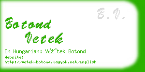 botond vetek business card